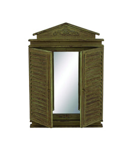 Cunninghamia Wood Wall Mirror with Shutter