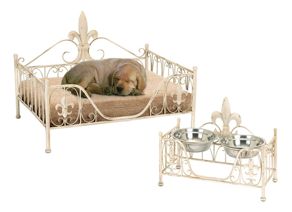 Metal Pet Bed with Contemporary Elegant Curves and Fine Detailing