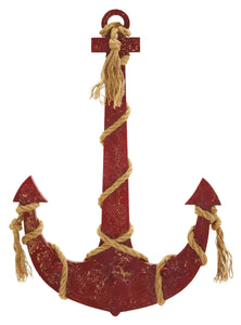 Rope anchor Smeared In Brownish Red Color