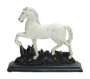 Poly Stone Trotting Horse Showpiece