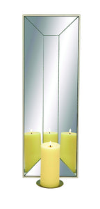 Smart Styled Wood Mirror Candle Sconce