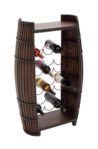 The Polished Wood Metal Wine Rack