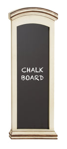 Customary Styled White Finish Wood Blue Blackboard