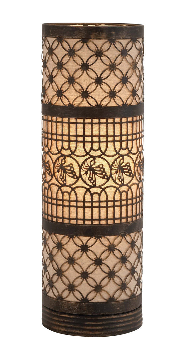 Fascinating Classy Styled Metal Cylinder Table Lamp