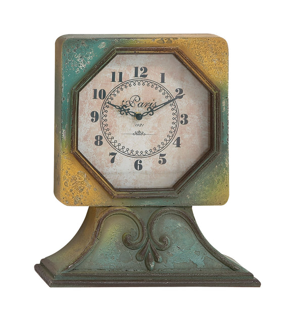 Antique Styled Designed Wood Table Clock