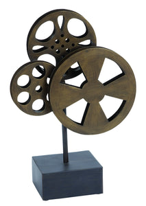 METAL MOVIE REEL ELEGANT ACCESSORY FOR CONFERENCE ROOM