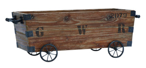 WOOD CART A WOOD STORAGE CRATE