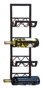 Wine Racks - Metal Wall Wine Rack 28"H, 8"W