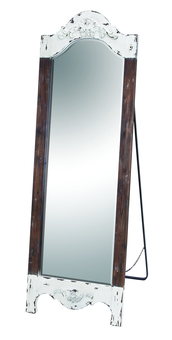 Wall Accent Mirrors- Wood Standing Mirror 71