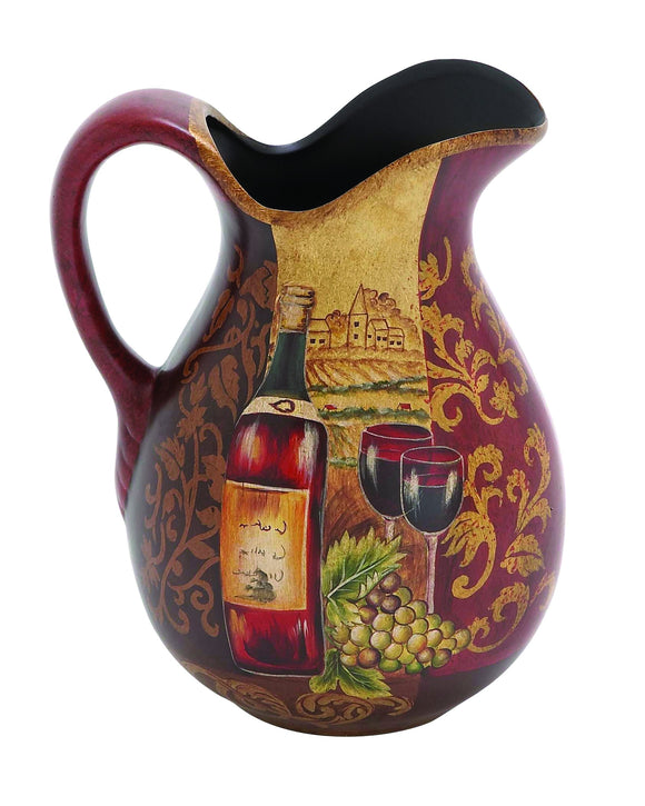 Yangtze décor ceramic pitcher for Summer Blooms