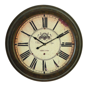 METAL WALL CLOCK DIAL MAKES IT REAL ANTIQUE