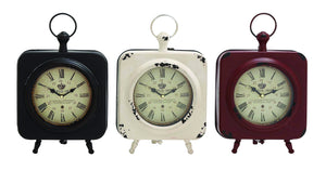 Attractive Styled Yangtze Metal Table Clock 3 Assorted