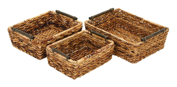 Rattan Basket Set/3 18