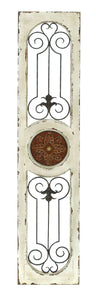 Wood Metal Wall Panel 58"H, 12"W Wall Decor