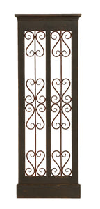 Intricate Classic Detailed Wooden and Metal Wall Panel