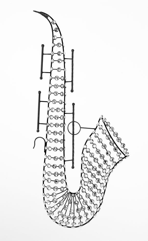 METAL SAXOPHONE WITH ROUND SHAPED SMALL GLASSES