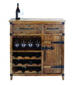 Wine Cabinet with Shelves, Racks & Utility Drawers