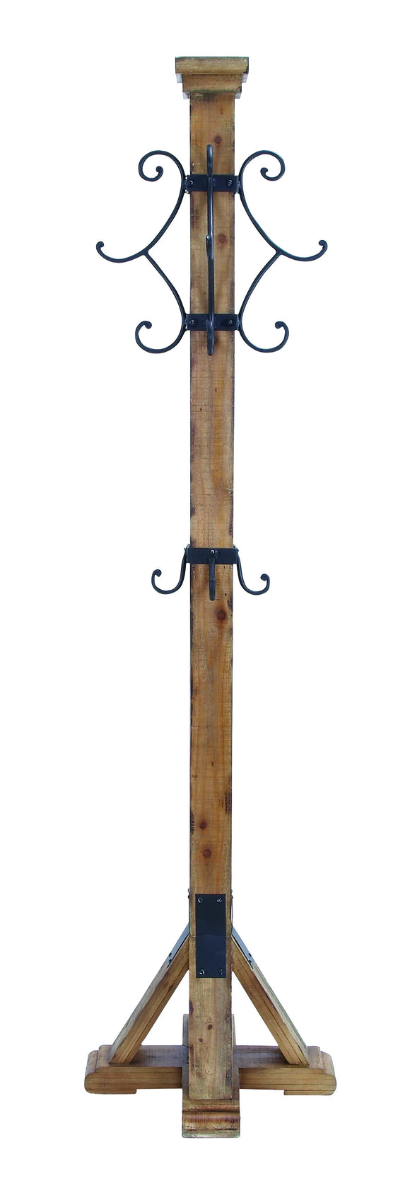 Metal Coat Rack with Exquisitely Crafted Pattern