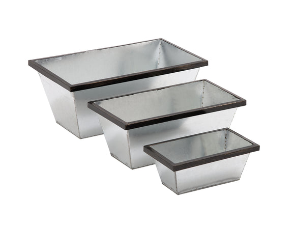 Set of 3 Classy and Trendy Metal Planters