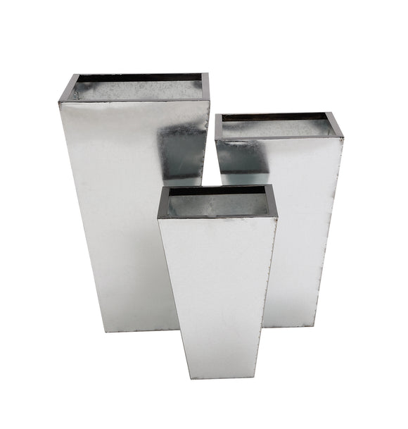 The Coolest Set of 3 Metal Planter