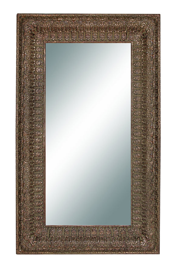 BROWN COLOR POLYURETHANE FRAME MIRROR 90 INCHES HIGH