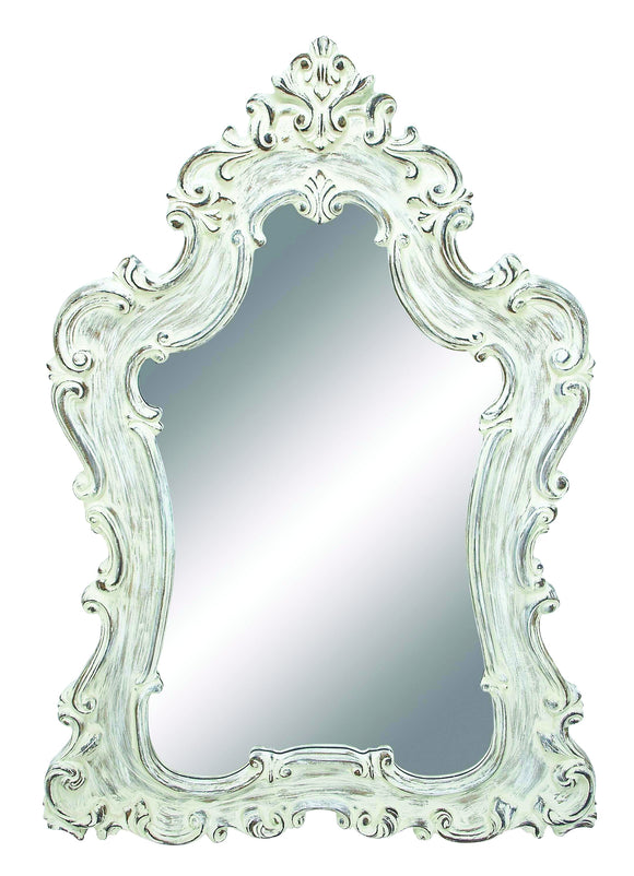 Mirror in Silver Color with Traditional Design