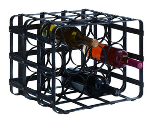 METAL WINE RACK BOLD STYLE STATEMENT