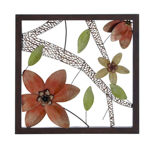 Chai Floral Artistic Metal Wall Art Décor