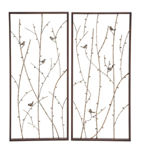 Mesmerizing Styled Metal Wall Décor 2 Assorted