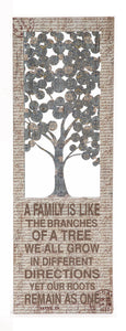 Family Themed Creative Metal Wall Décor