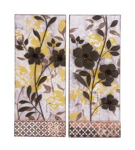 Classy Styled Metal Wall Décor Two Assorted