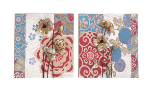 Creative Styled Metal Wall Decor 2 Assorted