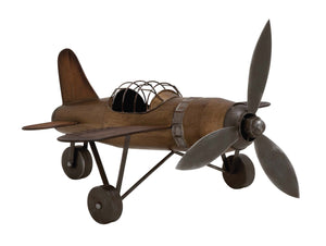 Rustic Finish Contemporary Styled Metal Plane