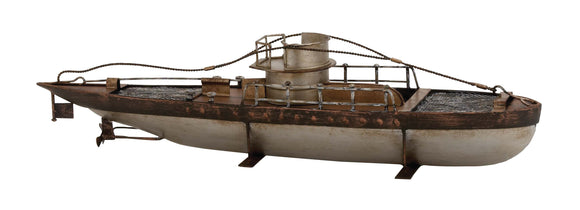 Antique Styled Rustic Metal Ship Décor