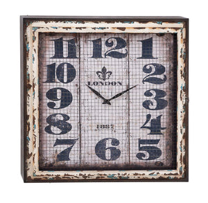 Intentionally Aged Metal Wall Clock