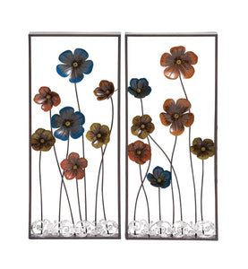 Beautiful Styled Metal Wall Décor 2 Assorted