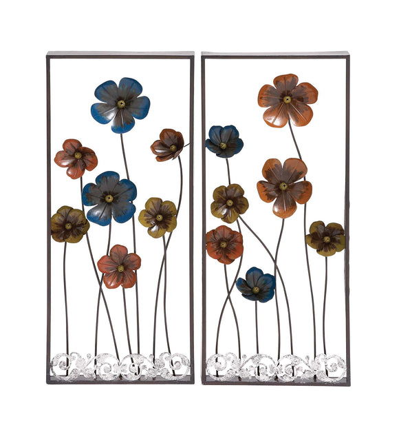 Beautiful Styled Metal Wall Décor 2 Assorted