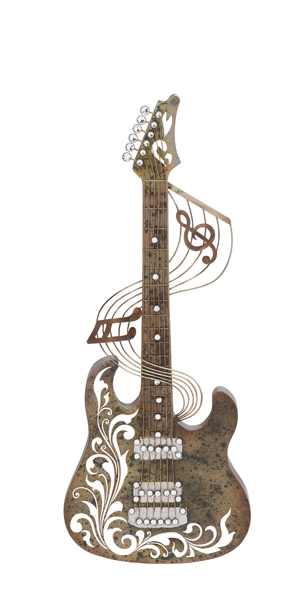 Attractive Styled Metal Guitar Wall Décor