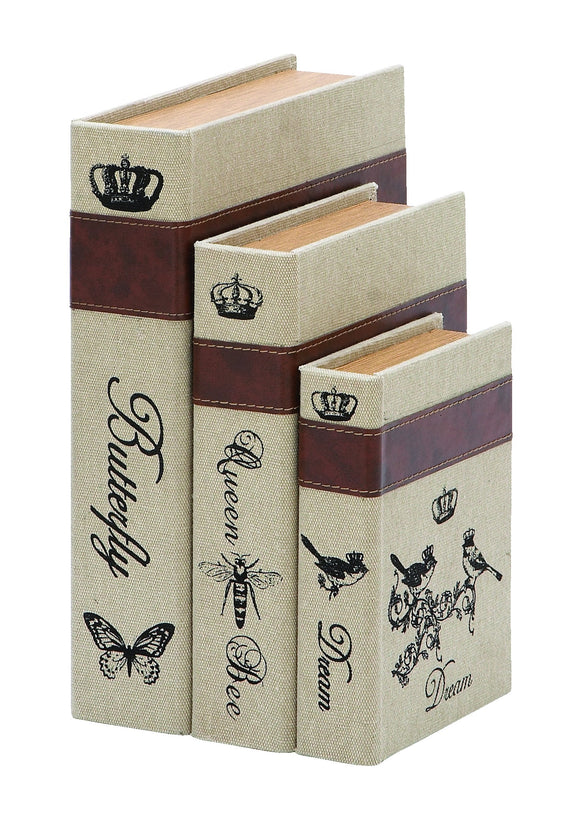 Nature Garden Themed Book Box Set With Burlap