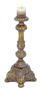 Candle Holder in Stunning Antique Golden Finish