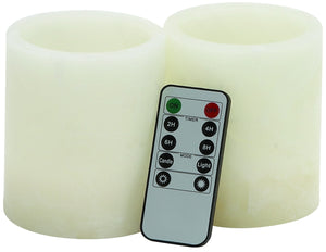 Customary Styled Led Flameless Candler Remote Set