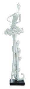 Polished Ivory Yangtze Polystone Dancer