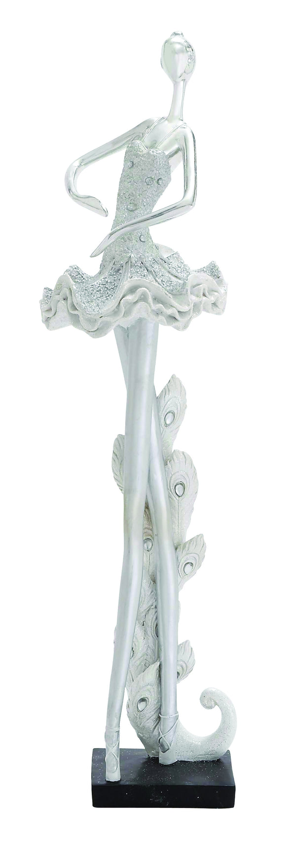 Polished Ivory Yangtze Polystone Dancer