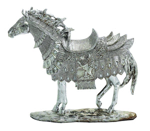 Classic silver horse table decor