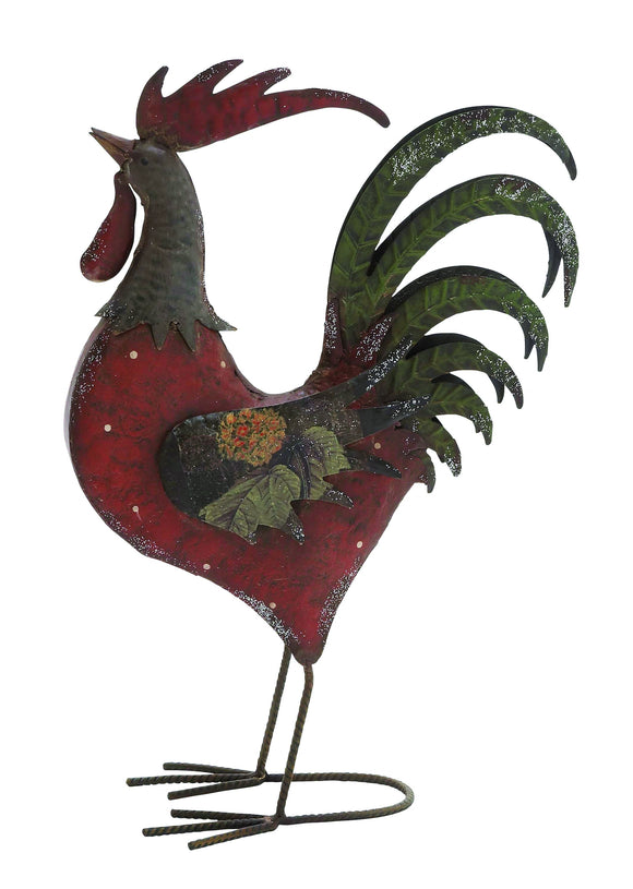 Metal ornate Tuscan rooster