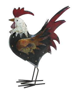 Tuscan rooster with mocking head