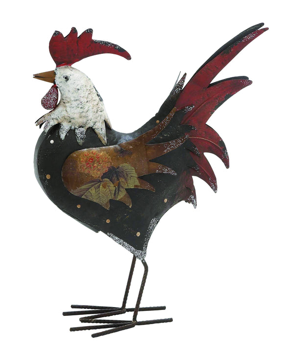 Tuscan rooster with mocking head