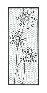 Floral design metal wall décor