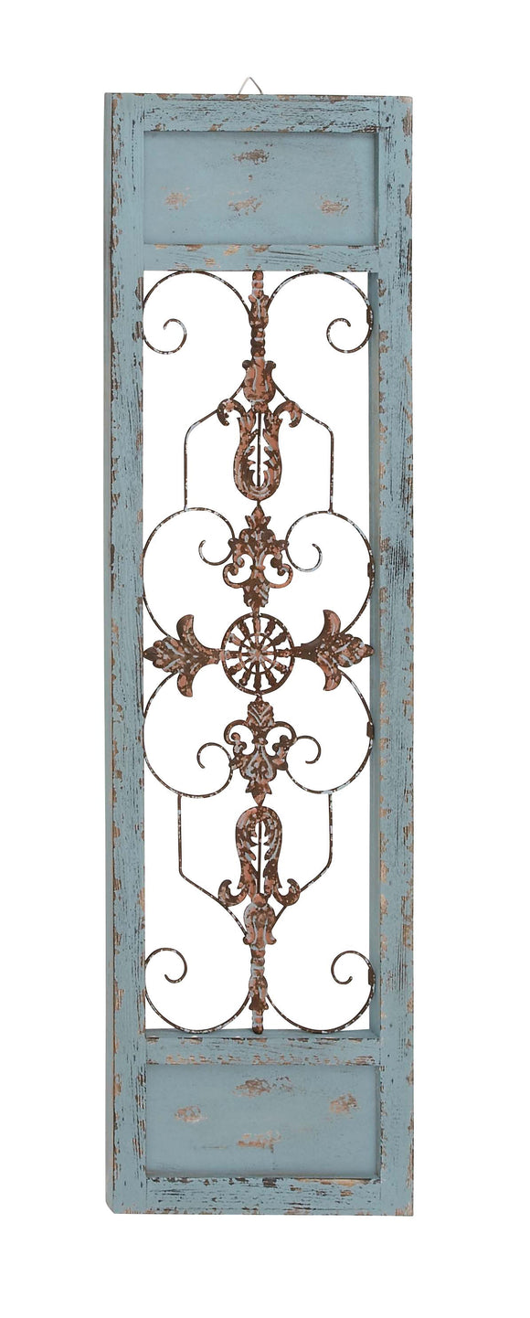 Rusty and Attractive Wood Metal Wall Panel