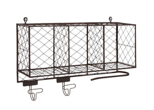 The Multipurpose Metal Shelf with Hooks